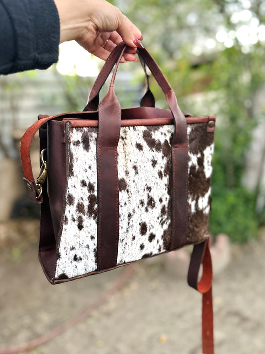 Brown Western Cowhide Purse