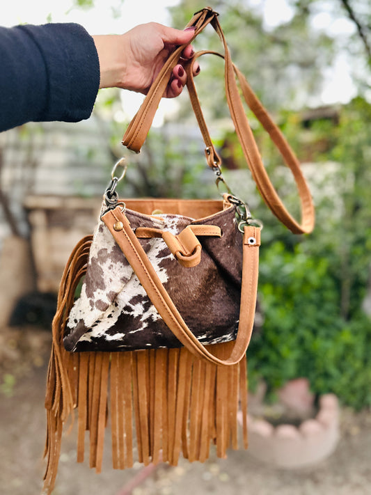 Fringe Cowhide Purse