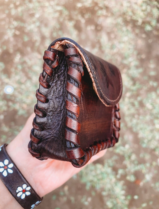 Flower Monedero, Dark Brown