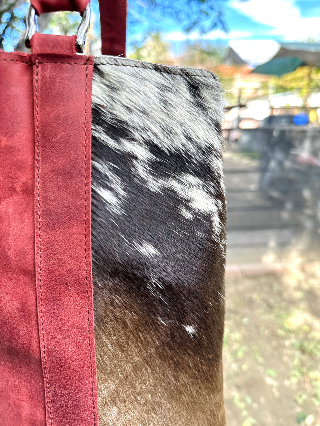 Montana Rose Cowhide Shoulder Bag
