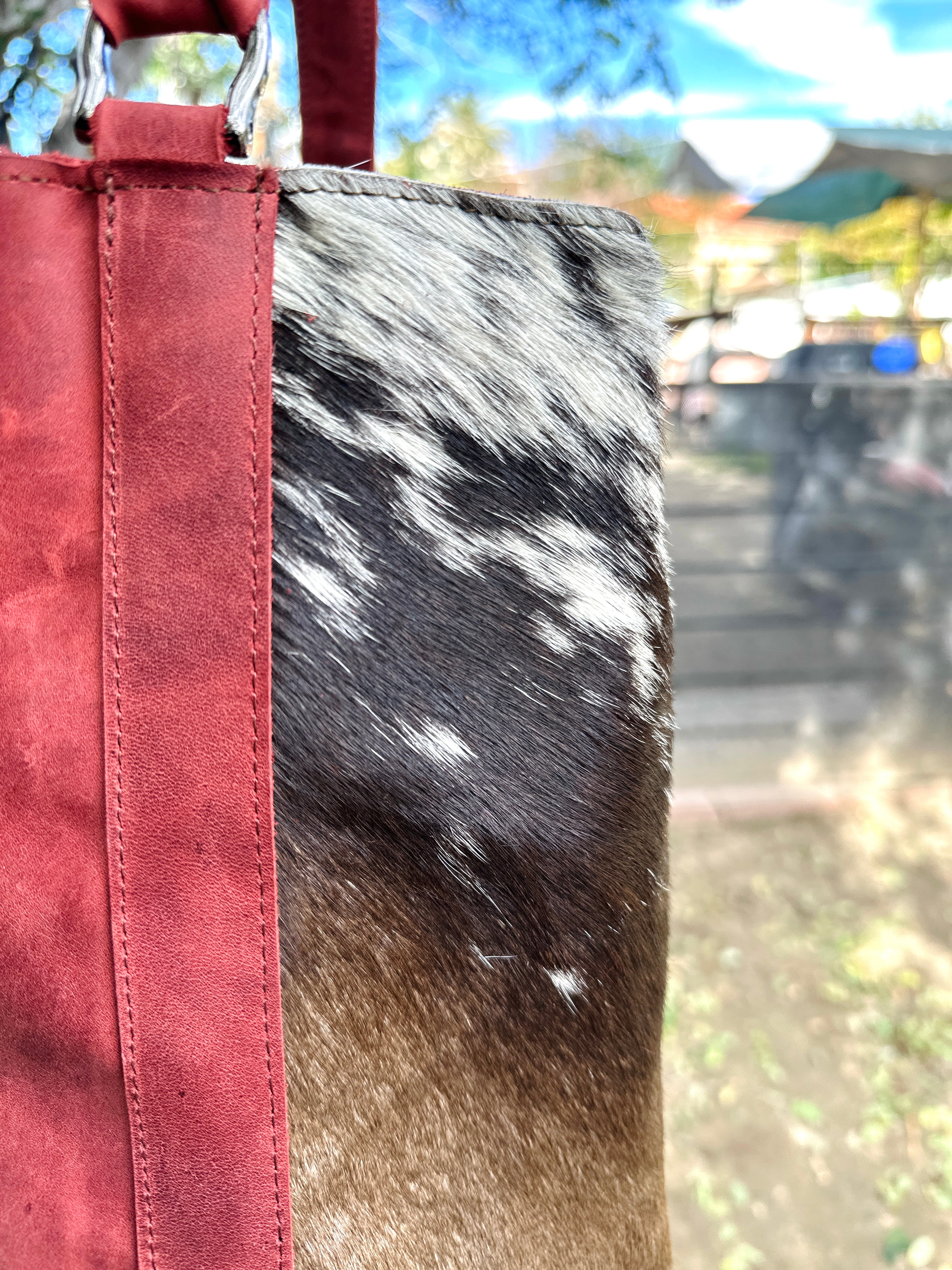 Montana Rose Cowhide Shoulder Bag