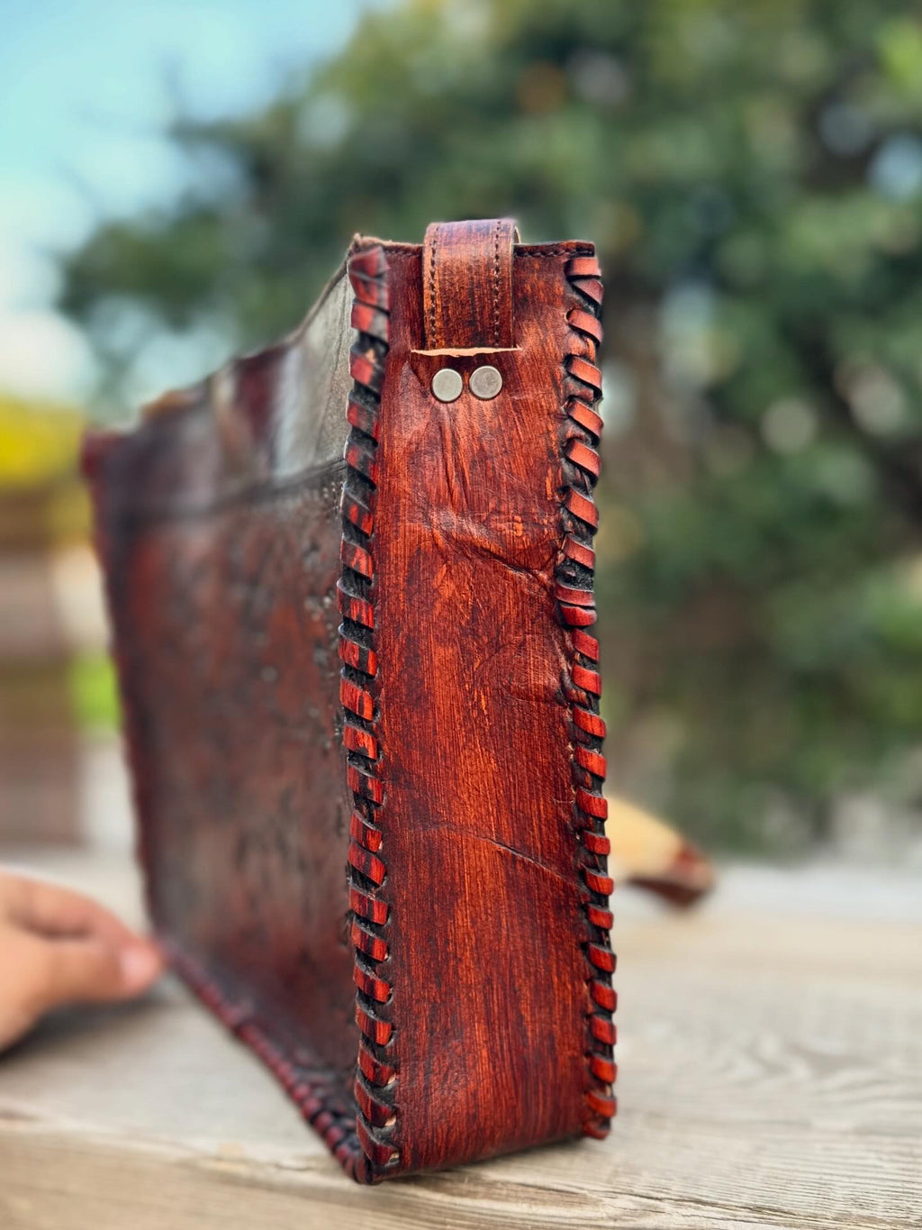 Rosa del Desierto Embossed Tote - Medium