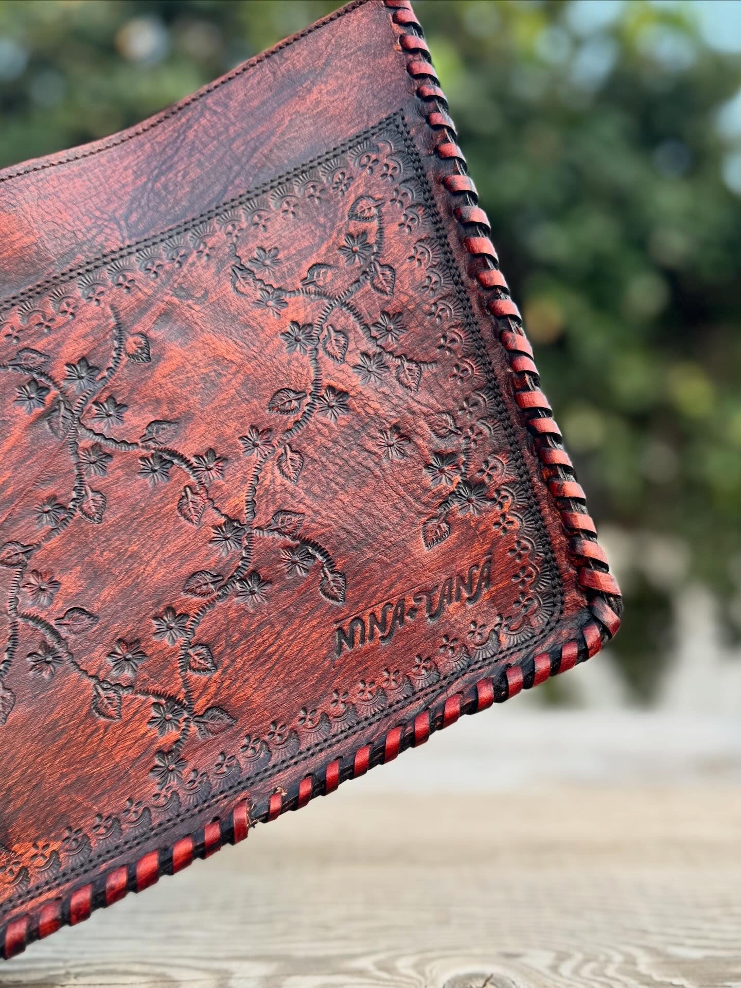 Rosa del Desierto Embossed Tote - Medium