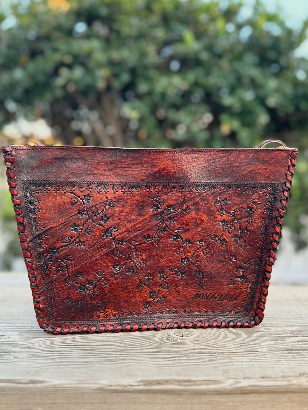 Rosa del Desierto Embossed Tote - Medium