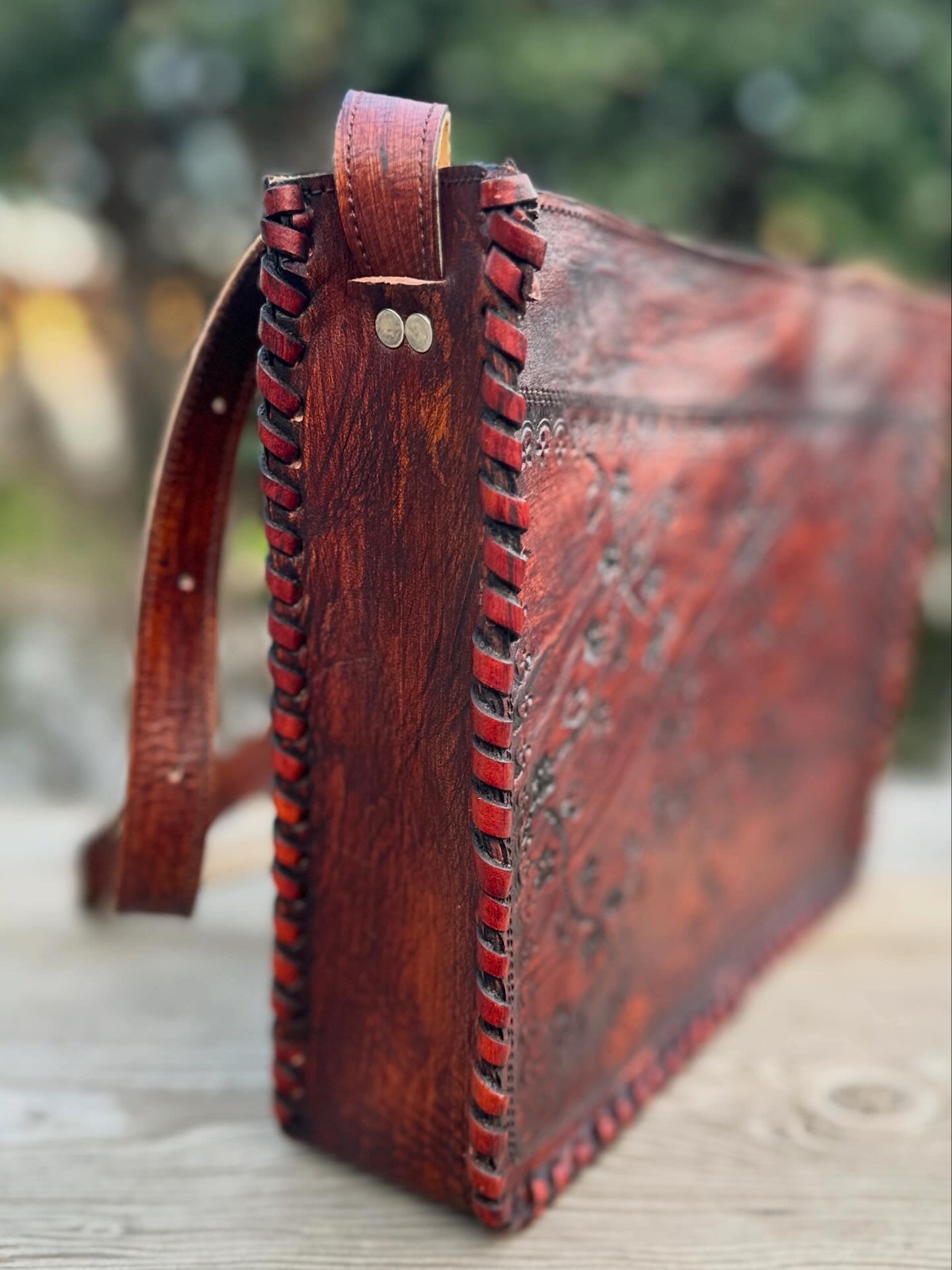 Rosa del Desierto Embossed Tote - Medium
