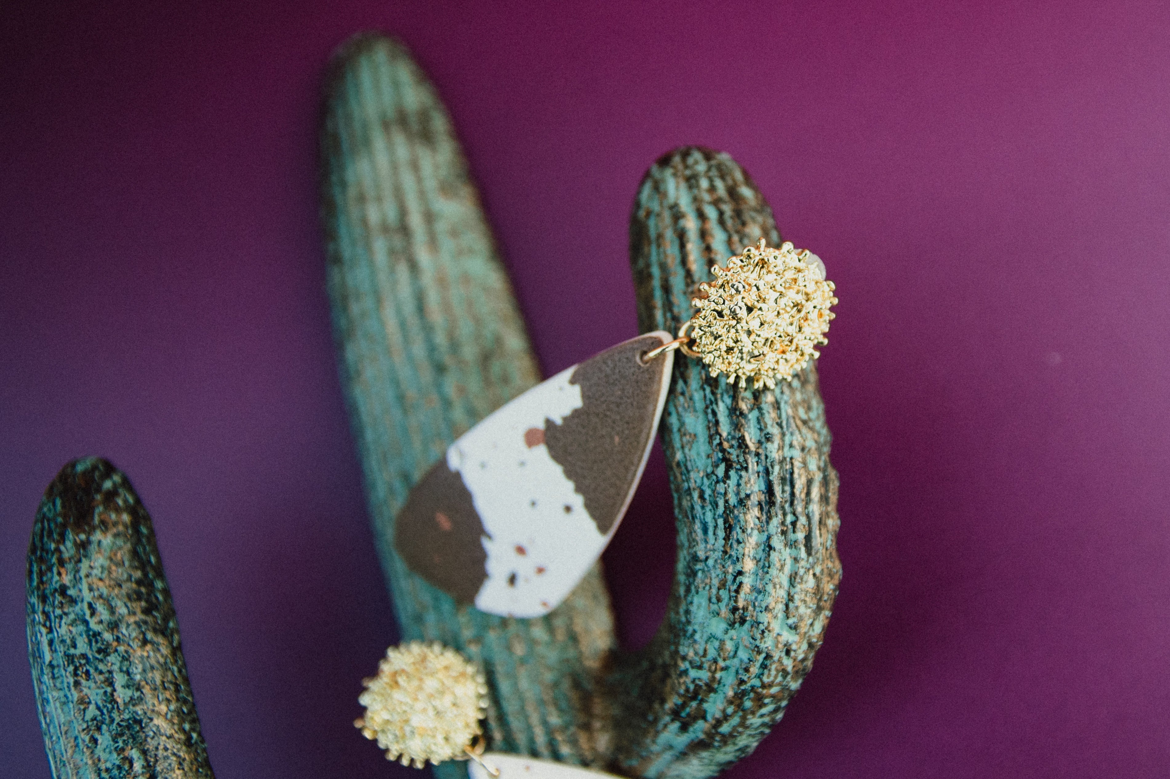 Golden Cowgirl Drop Earrings