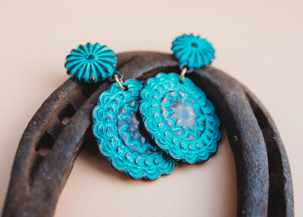 Dolly Round Western Earrings