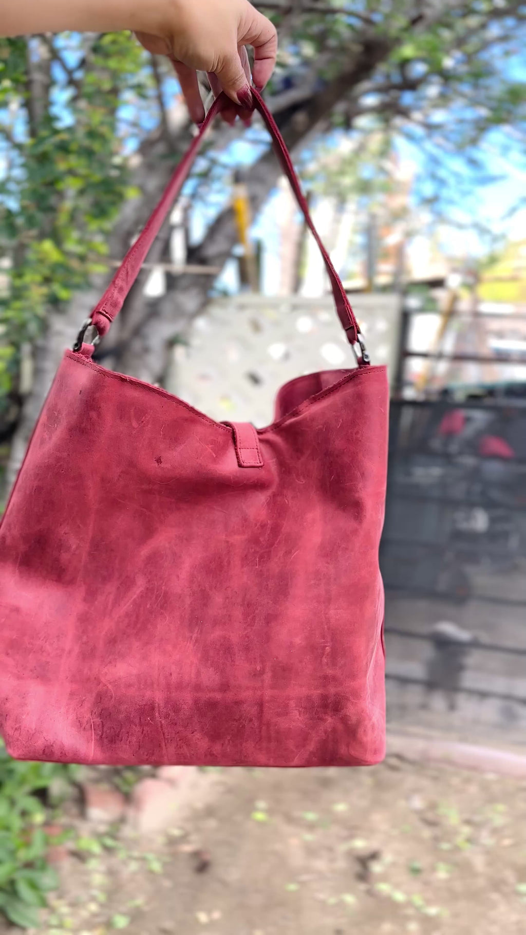 Montana Rose Cowhide Shoulder Bag